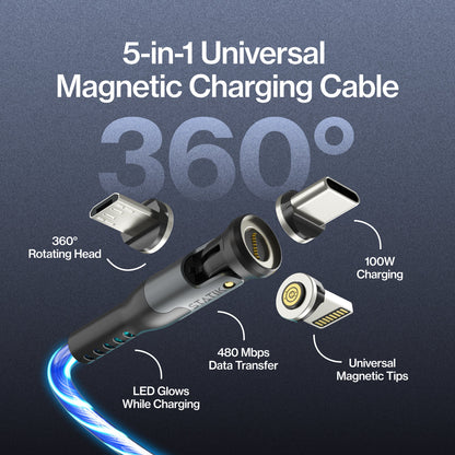Statik® 360 Pro | 100W Universal Charge & Data Cable