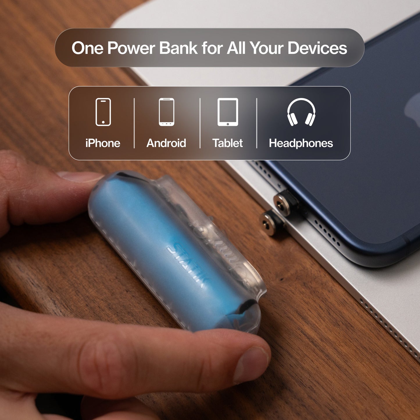 Snap-N-Charge® | Universal Magnetic Power Bank