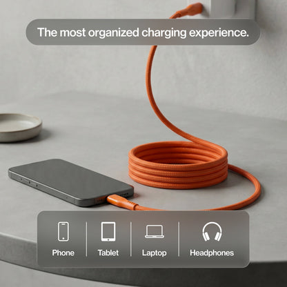 MagStack® Pro | Fast Charge & Data Cable | Tangle-Free Magnetic Nylon