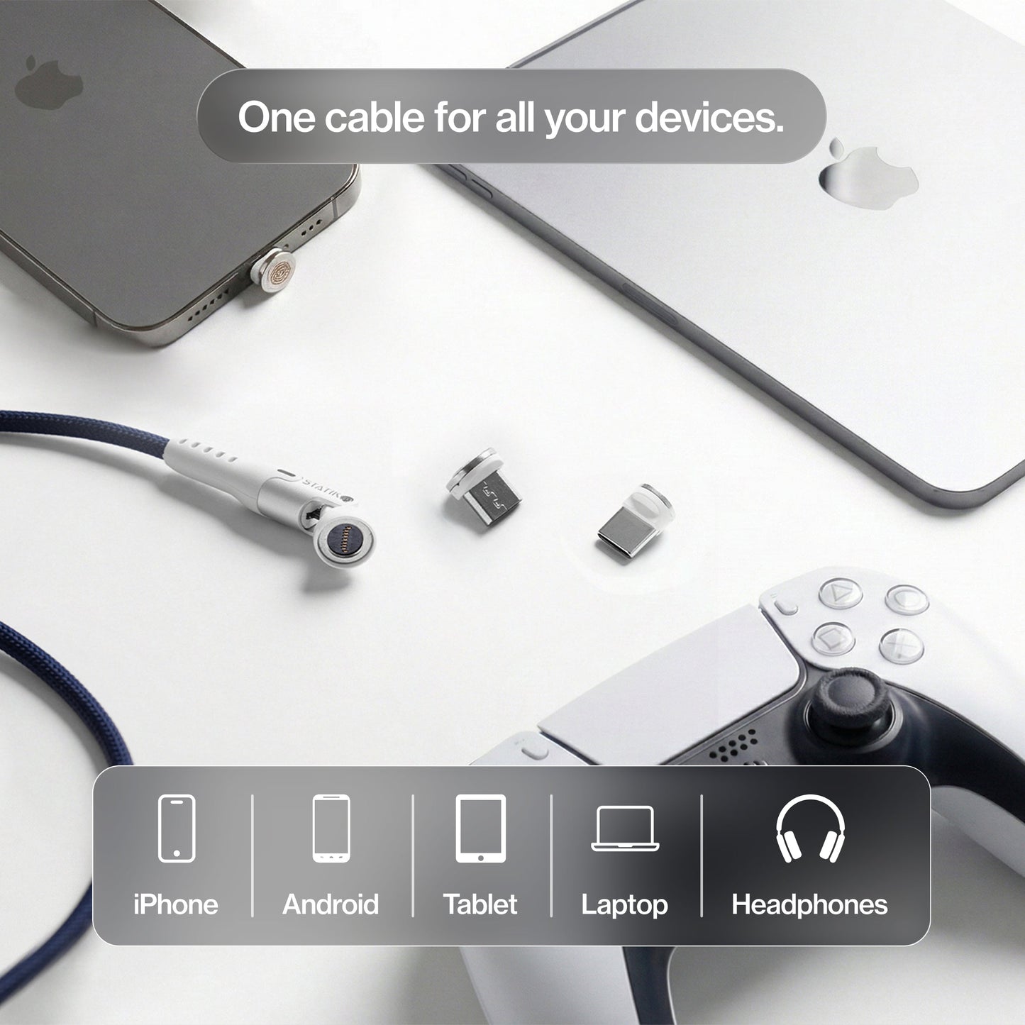 Statik® 360 Pro | 100W Universal Charge & Data Cable
