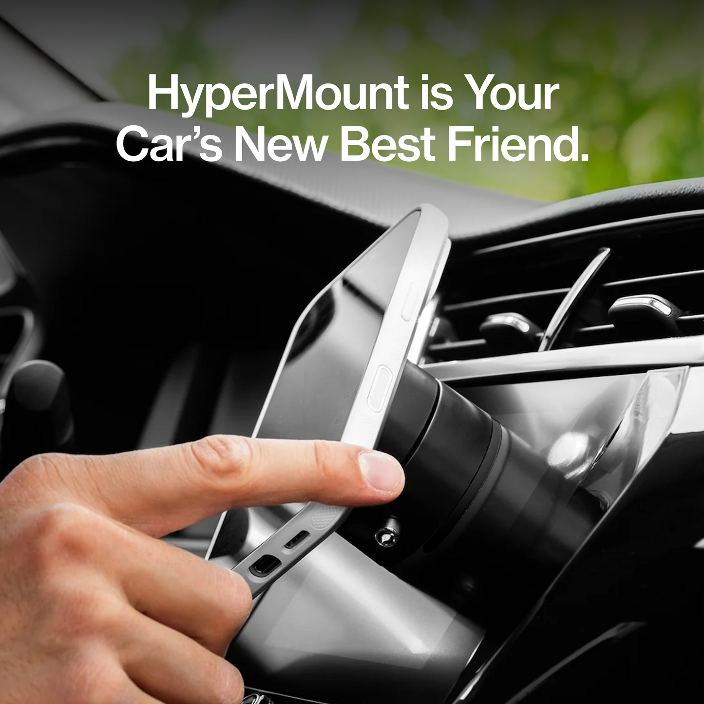 HyperMount (Gen 2) | Vacuum Car Mount | Compatible with All Smart Phones | iPhone or Android