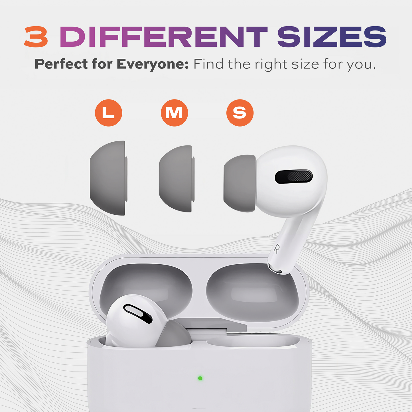 CloudBuds | Airpods Pro Tips | Memory Foam Ear Tip Replacement | 3 Sizes