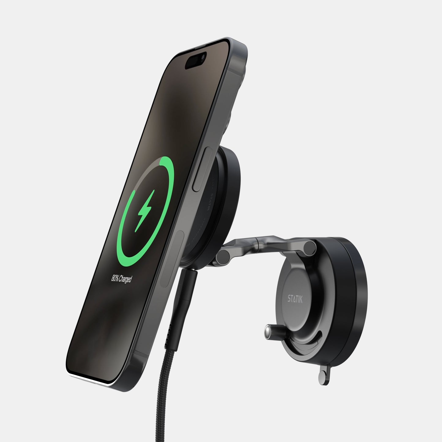 HyperMount Pro | 15W Wireless Charging Nano-Vacuum Mount