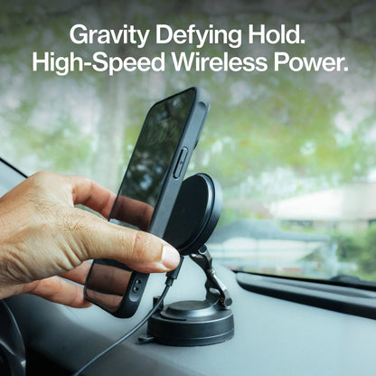 HyperMount Pro | 15W Wireless Charging Nano-Vacuum Mount